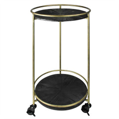 Andy Two-Tier Round Cart By HomArt