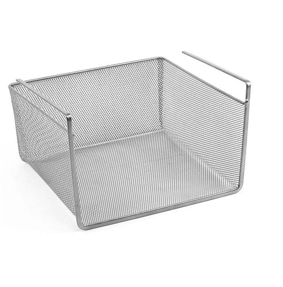 Undershelf Basket-Mesh-Sm-Sil (Set of 6) by Texture Designideas | Bins, Baskets & Buckets | Modishstore