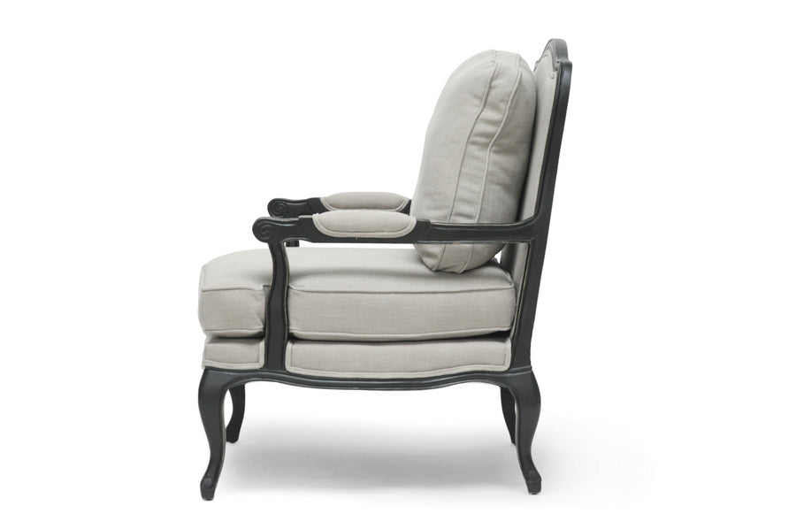 baxton studio antoinette classic antiqued french accent chair | Modish Furniture Store-3