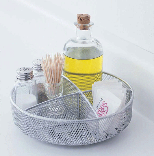 Spinner-Mesh-Silver (Set of 4) by Texture Designideas | Kitchen Accessories | Modishstore