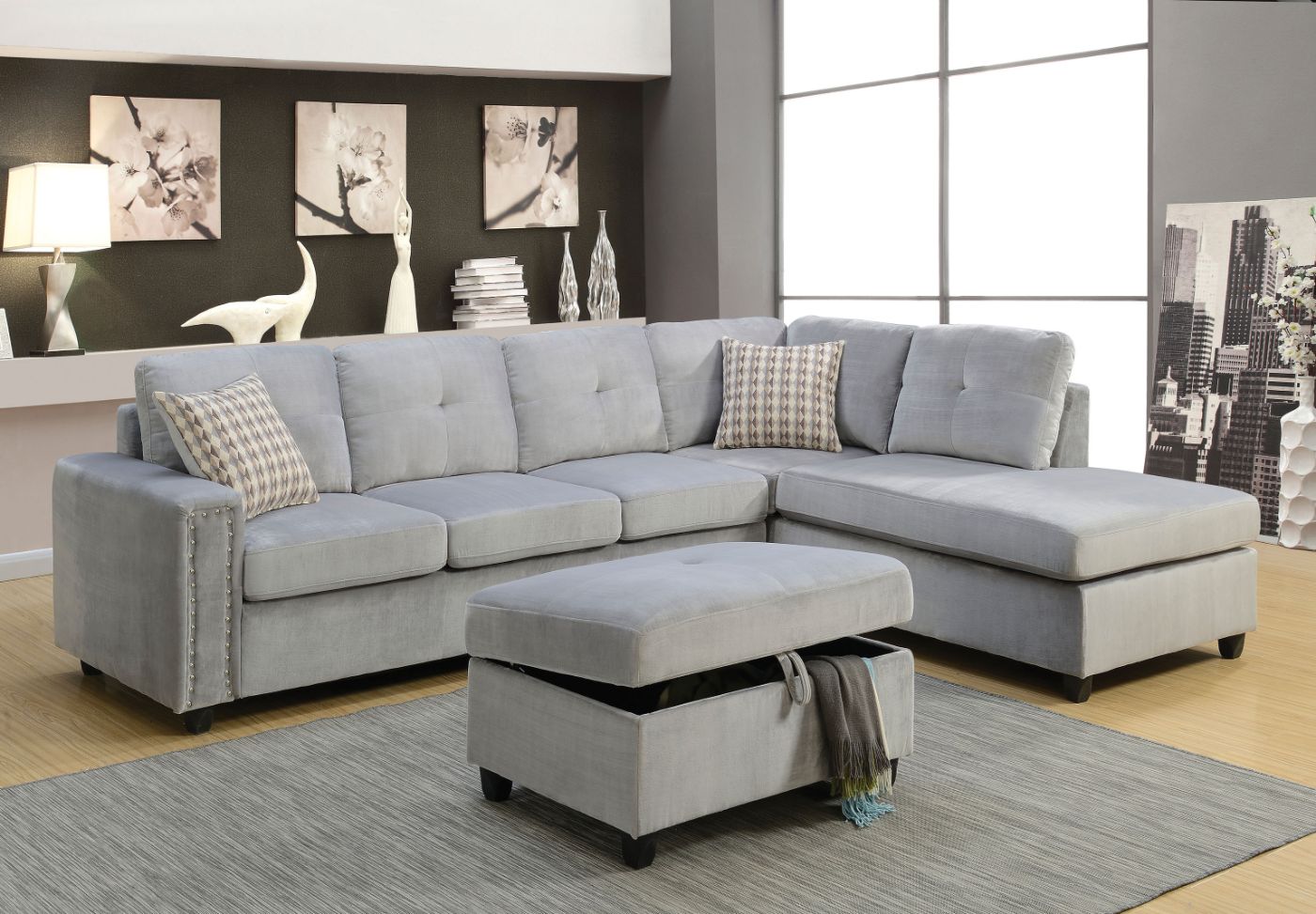 Belville Sectional Sofa By Acme Furniture | Sectional | Modishstore - 3