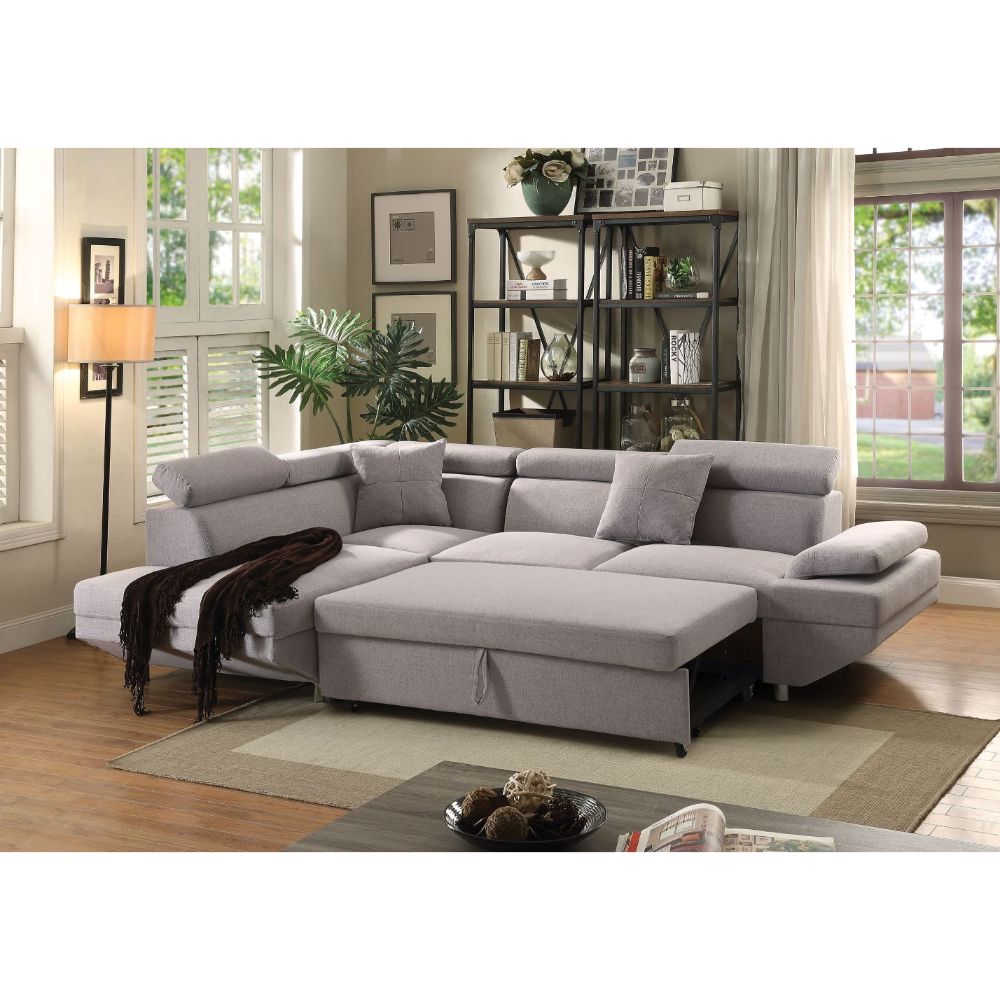 Jemima Sectional Sofa By Acme Furniture | Sectional | Modishstore - 3