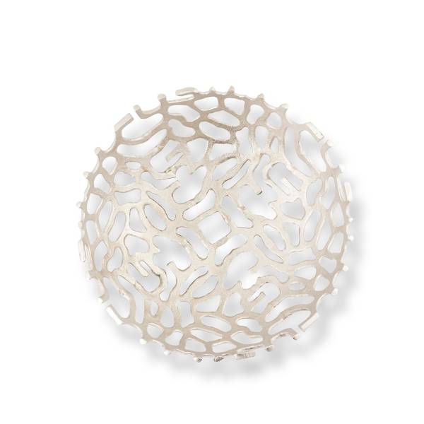 Nickel Finish Round Bowls S/2 By SPI Home | Bowls | Modishstore-4