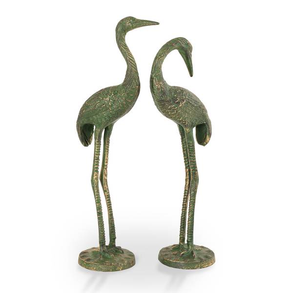 Bashful Cranes S/2 (17"H, 16"H By SPI Home | Outdoor Decor | Modishstore-3