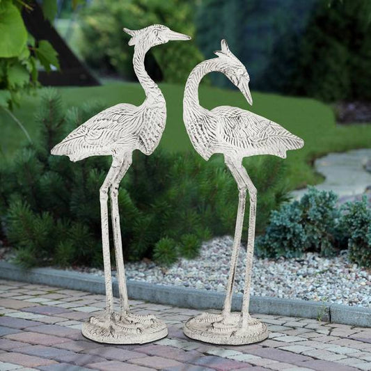 Courting Egrets S/2 (22"H, 21" By SPI Home | Outdoor Decor | Modishstore