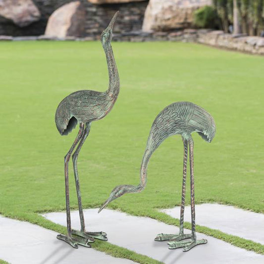 Foraging Cranes Set of 2 By SPI Home | Outdoor Decor | Modishstore