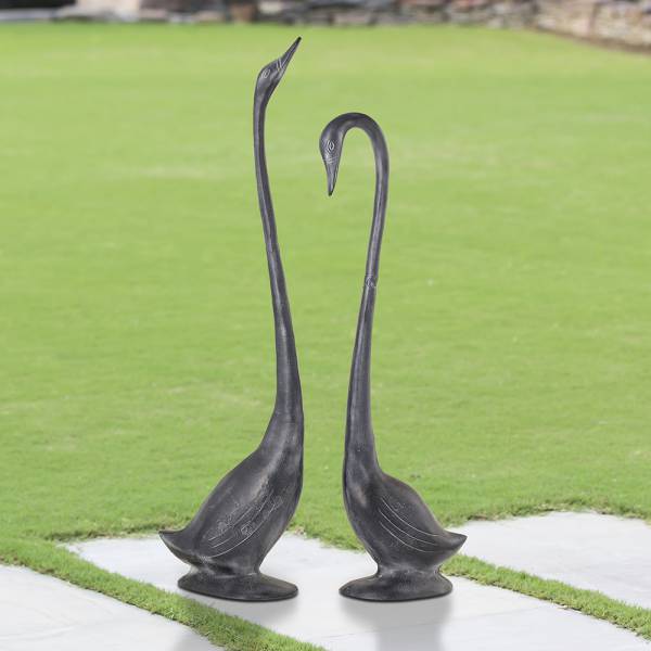 Swan Sweeties Garden Sculpture By SPI Home | Garden Sculptures & Statues | Modishstore