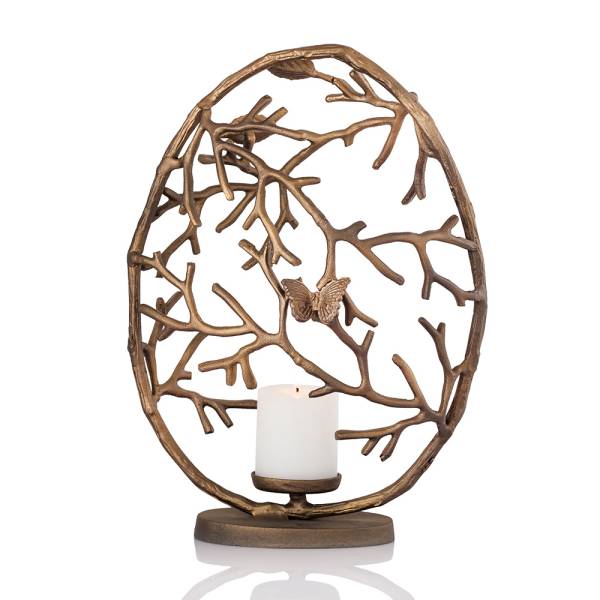 Twig Large Round Pillar Candle By SPI Home | Candles | Modishstore-3