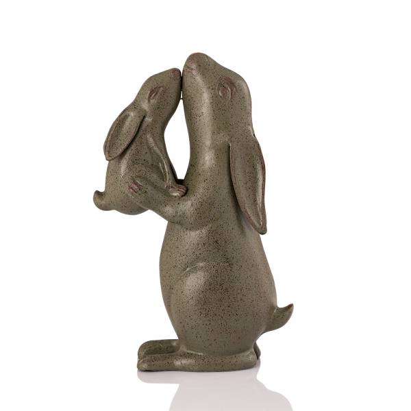 Tender Moment Rabbits Garden Sculptures By SPI Home | Garden Sculptures & Statues | Modishstore