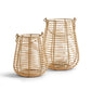Horizontal Cane Weave Set Of 4 Lanterns By Two's Company | Lanterns | Modishstore - 4