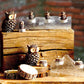 Roost Owl Pine Cone & Log Slice Candles-7