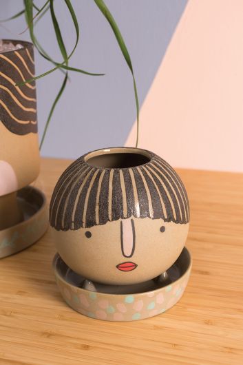 Etta Pretty Face Vase & Pot- Set Of 4 By Accent Decor | Planters, Troughs & Cachepots | Modishstore - 6