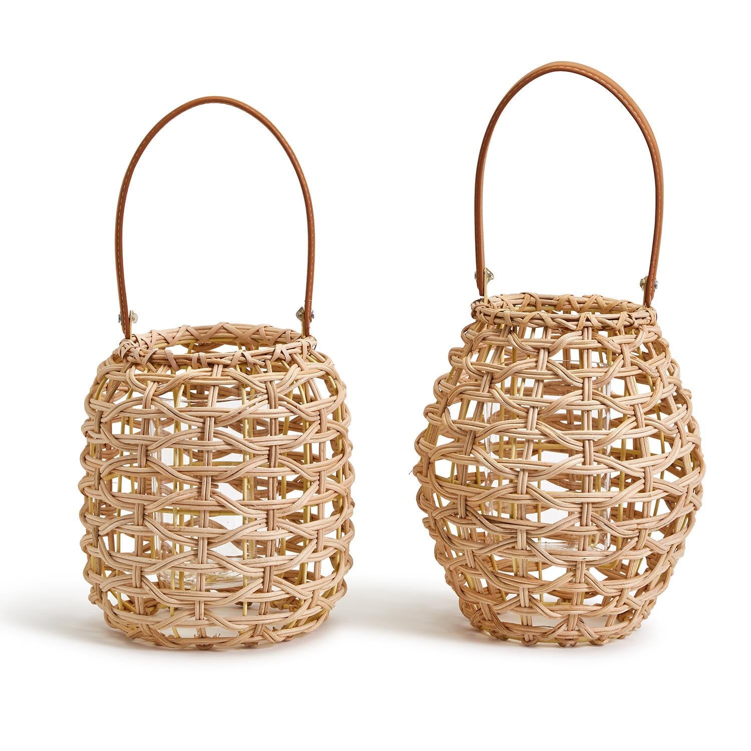 Target Rattan Lantern Small Rattan Lantern Asst 2 Shapes Set Of 12 By Two's Company – Modish ...
