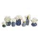 Blue & White S/7 Vase By Tozai Home | Vases | Modishstore