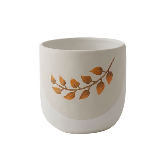 Harvest Ceramic Pot Set Of 3 By Accent Decor | Planters, Troughs & Cachepots | Modishstore - 5