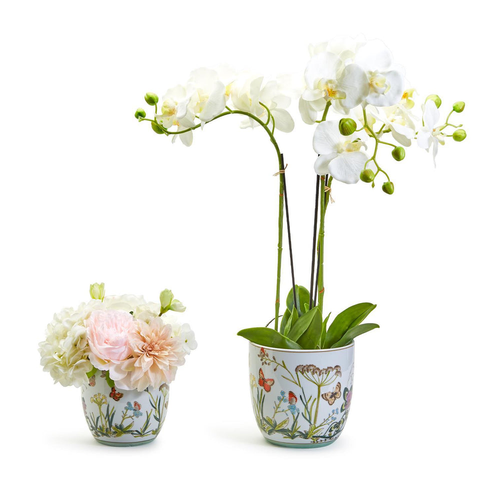 Butterfly Garden Cachepot / Planter Set Of 2 By Two's Company | Planters, Troughs & Cachepots | Modishstore - 3