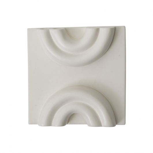 Mara White Glaze Wall Planter Set Of 4 By Accent Decor | Planters, Troughs & Cachepots | Modishstore - 3