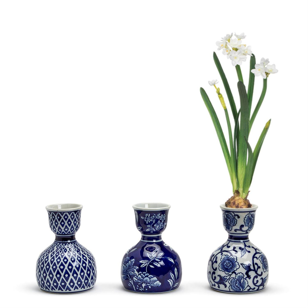Canton Bulb Forcers Set Of 3 By Two's Company | Planters, Troughs & Cachepots | Modishstore