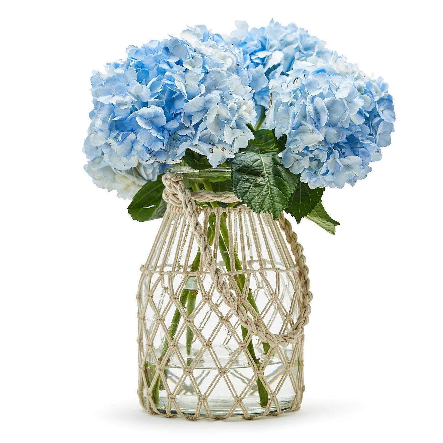 Set of 2 MIlk Jar Vase / Candleholder with Natural Rope By Two's Company | Candle Holders | Modishstore - 2