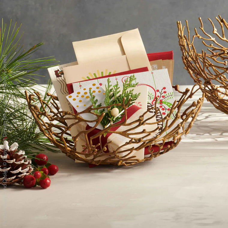 Mistletoe Bowl-8.7 Dia By Texture Designideas | Decorative Bowls | Modishstore