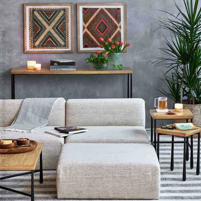 Valea Square Side Table-Set/2 By Texture Designideas | Side Tables | Modishstore - 3