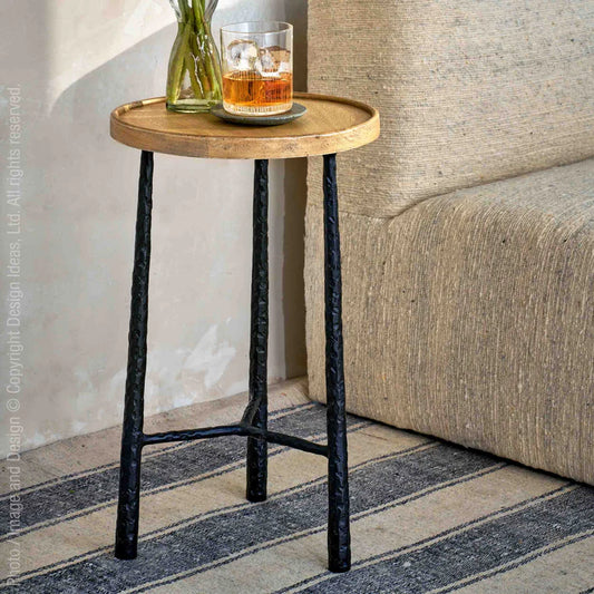 Valea Round Side Table By Texture Designideas | Side Tables | Modishstore