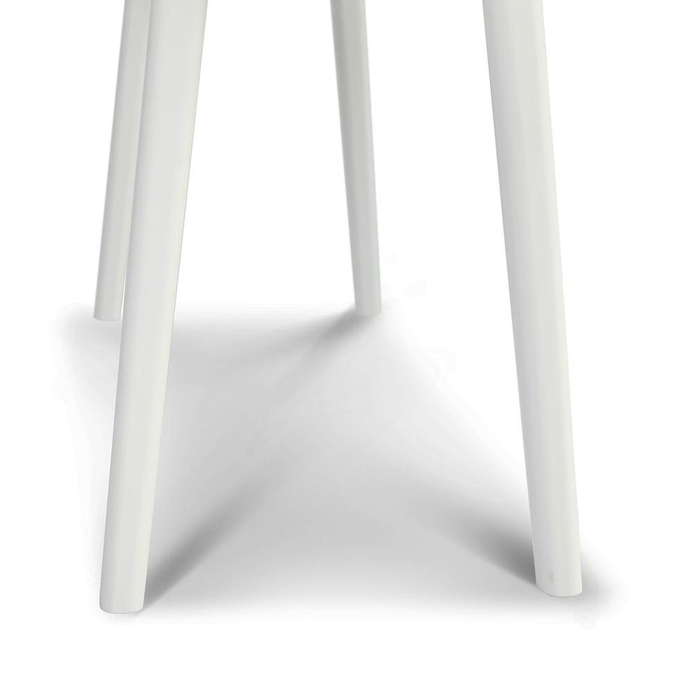 Viola 44" Rectangular White Marble Writing Desk with White Legs, TBC-4103-PT1730-WHT By The Bianco Collection | Desks | Modishstore - 4
