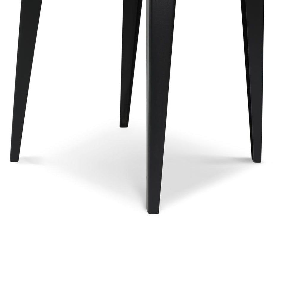 Soro 24" Square Italian Carrara White Marble Side Table with Metal Legs By The Bianco Collection | Side Tables | Modishstore - 4