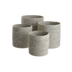 Melia baskets ( Set Of 8: slate)