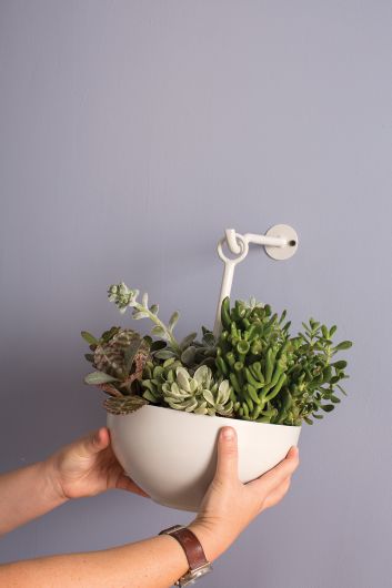 Leti Hanging Bowl/Wall Planter Set Of 4 By Accent Decor | Planters, Troughs & Cachepots | Modishstore - 3