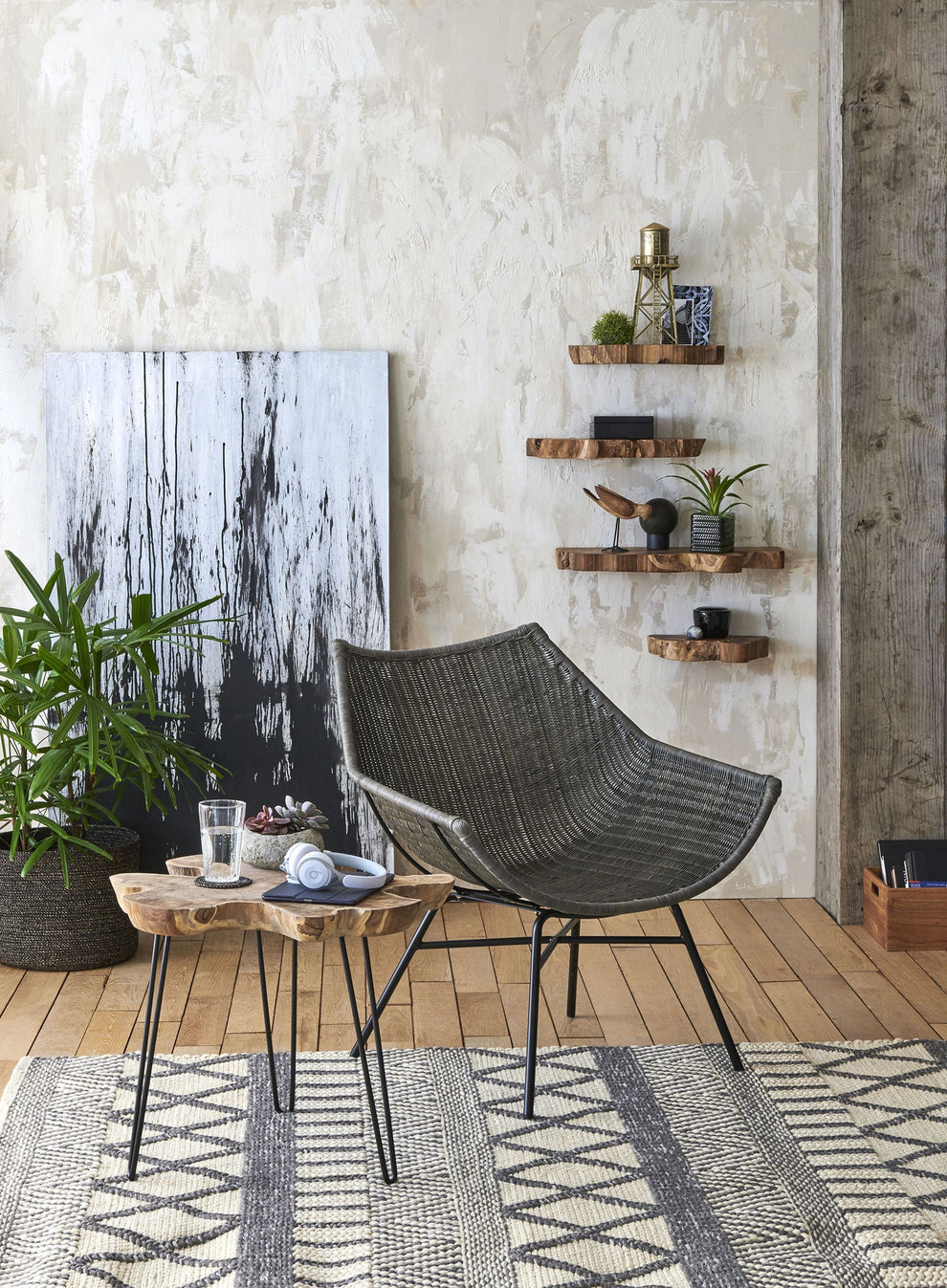 Kamala™ lounge chair by Texture Designideas - Gray – Modish Store