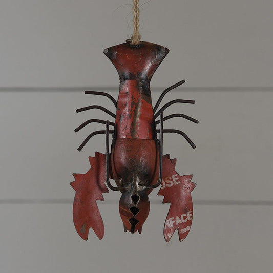 HomArt Reclaimed Metal Ornament - Lobster - Set of 4 - Feature Image | Modishstore | Holiday