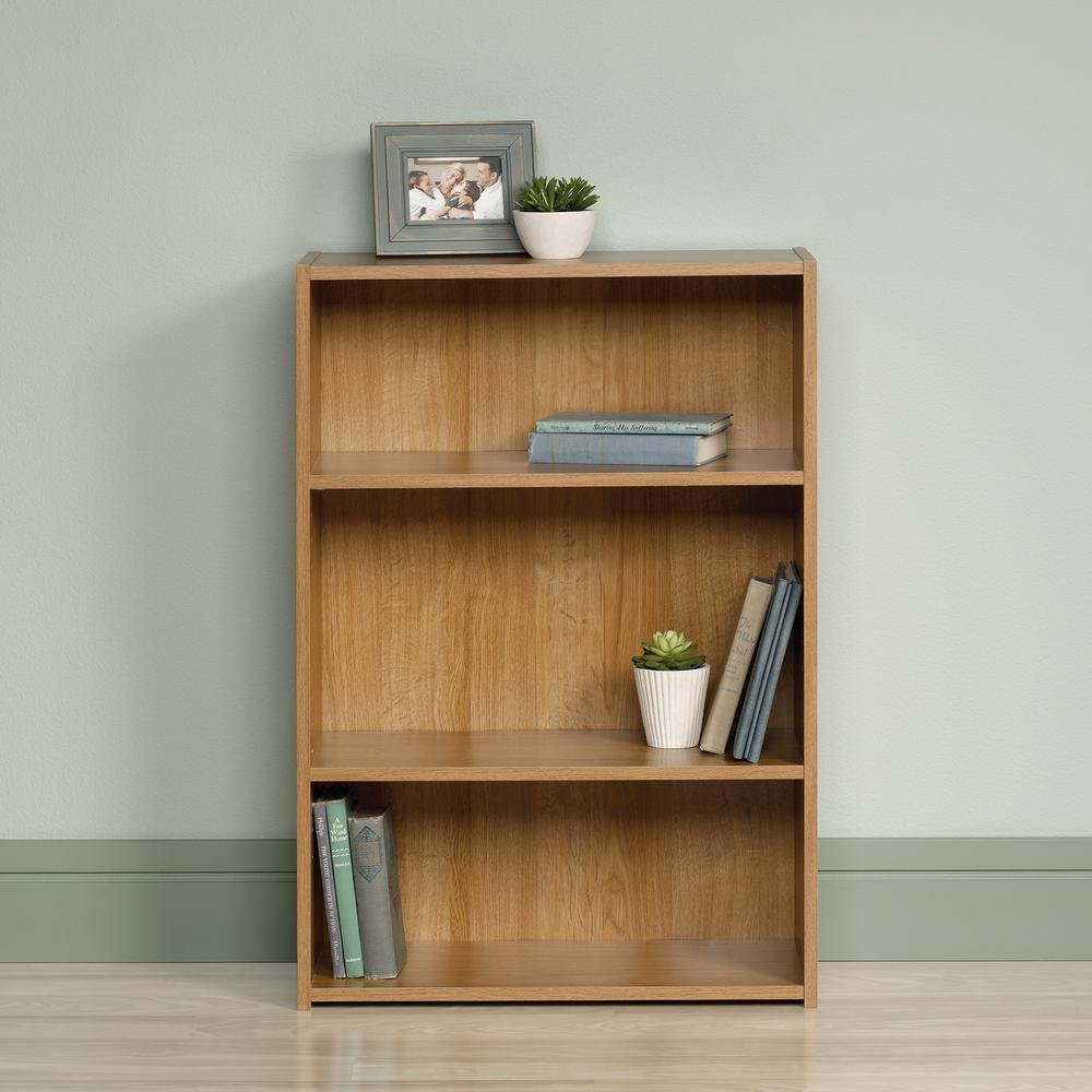Beginnings 3-Shelf Bookcase Highland Oak By Sauder | Bookcases | Modishstore - 3