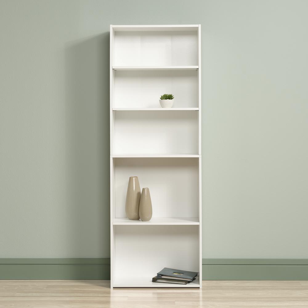Beginnings 5-Shelf Bookcase Soft White By Sauder | Bookcases | Modishstore - 3
