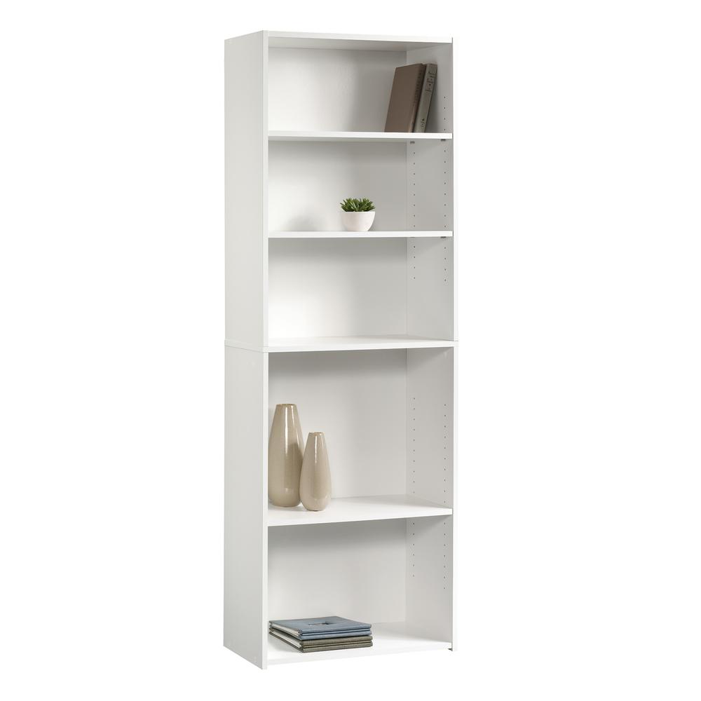 Beginnings 5-Shelf Bookcase Soft White By Sauder | Bookcases | Modishstore - 2