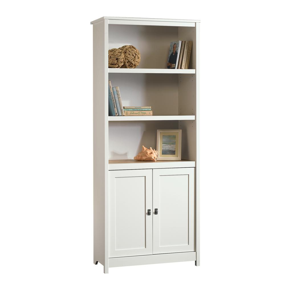 Cottage Road Library With Doors, Sw By Sauder | Bookcases | Modishstore