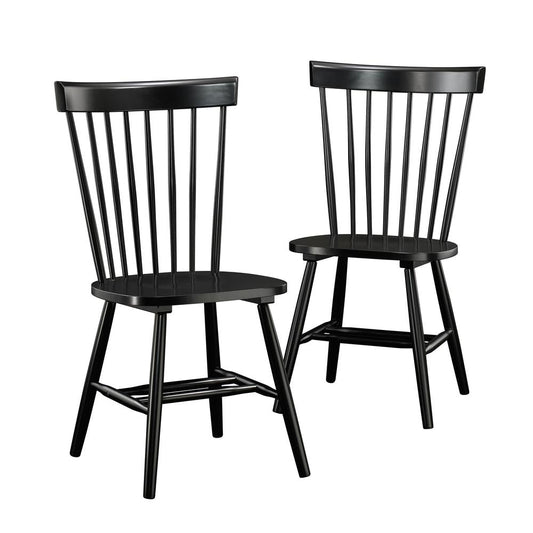 New Grange Spindle Back Black 2Pk 3A By Sauder | Dining Chairs | Modishstore