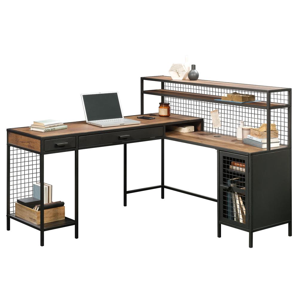 Boulevard Cafe L-Shaped Desk By Sauder | Desks | Modishstore - 2