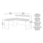 Manhattan Gate L-Shaped Desk Mo By Sauder | Desks | Modishstore - 2