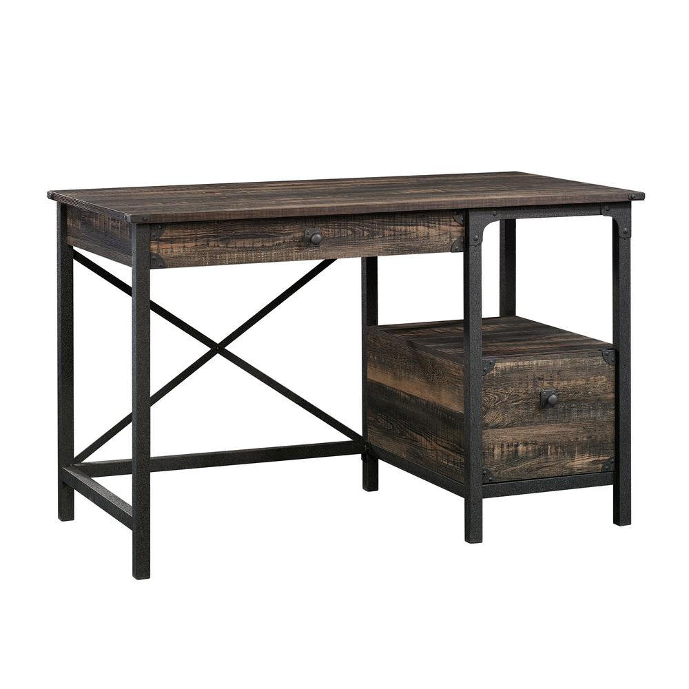 Steel River Desk, Carbon Oak By Sauder | Desks | Modishstore - 3