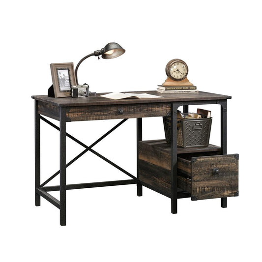 Steel River Desk, Carbon Oak By Sauder | Desks | Modishstore