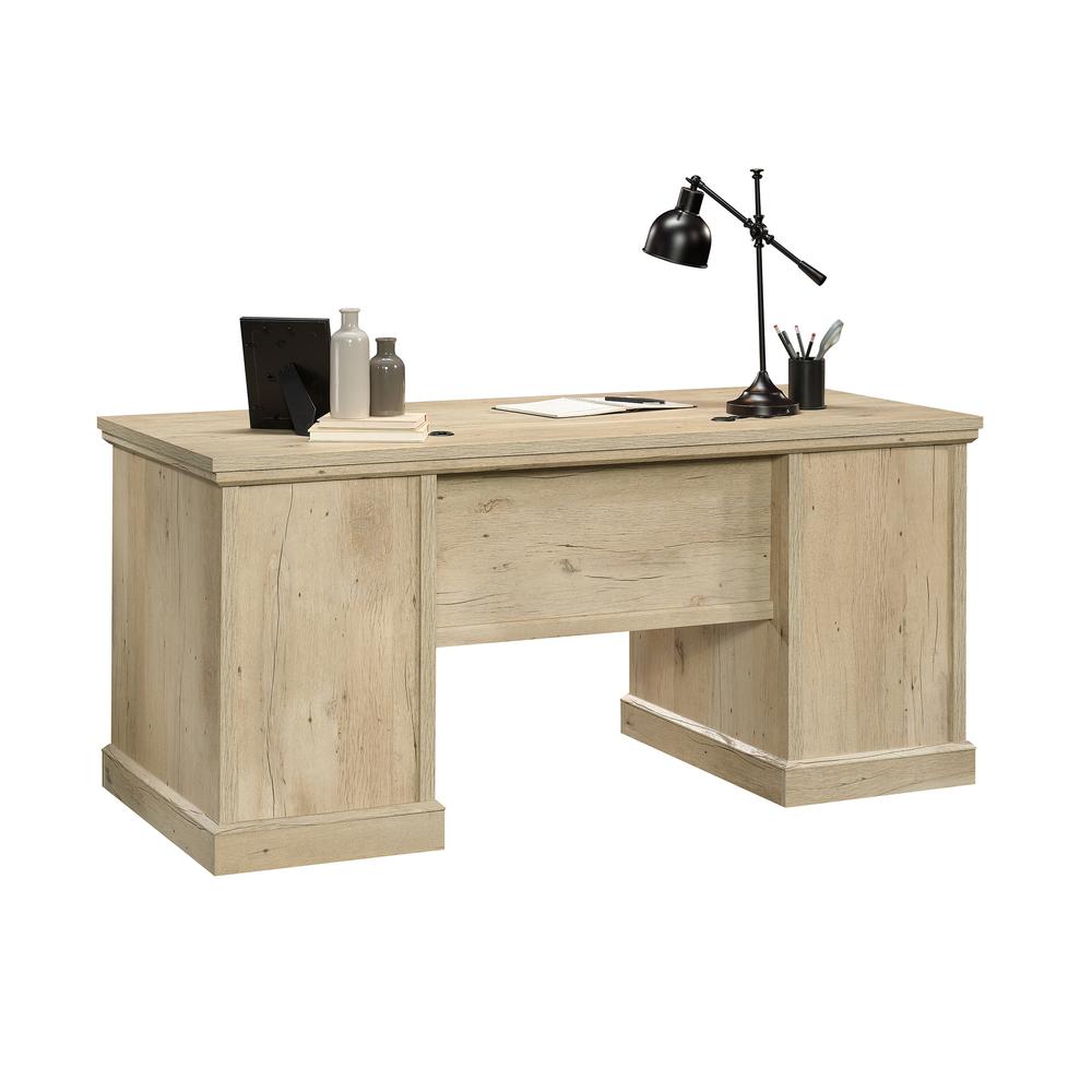 Aspen Post Executive Desk Prime Oak By Sauder | Desks | Modishstore - 5