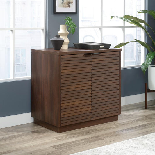 Englewood Utility Stand/Library Base Spiced Mahogany By Sauder | Cabinets | Modishstore