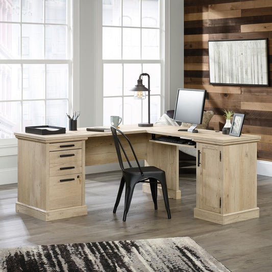 Aspen Post L-Desk 66 X 66 Prime Oak By Sauder | Desks | Modishstore - 5