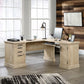 Aspen Post L-Desk 66 X 66 Prime Oak By Sauder | Desks | Modishstore - 4