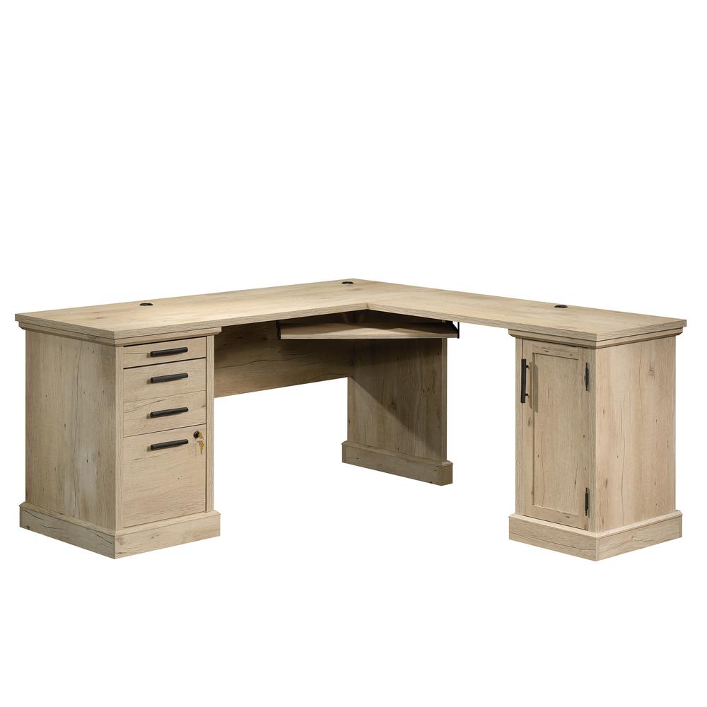 Aspen Post L-Desk 66 X 66 Prime Oak By Sauder | Desks | Modishstore - 2