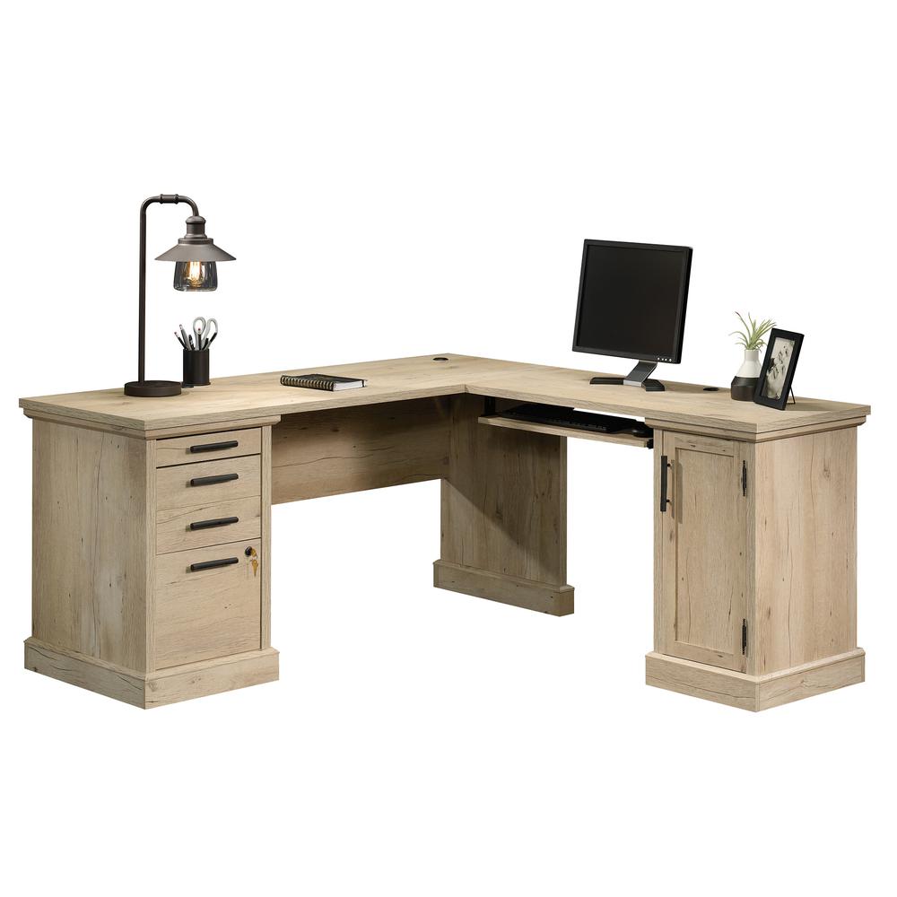 Aspen Post L-Desk 66 X 66 Prime Oak By Sauder | Desks | Modishstore
