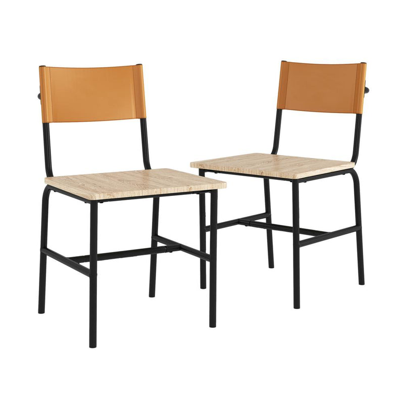 Boulevard Cafe Dining Chair Blk&Camel 3A By Sauder | Dining Chairs | Modishstore