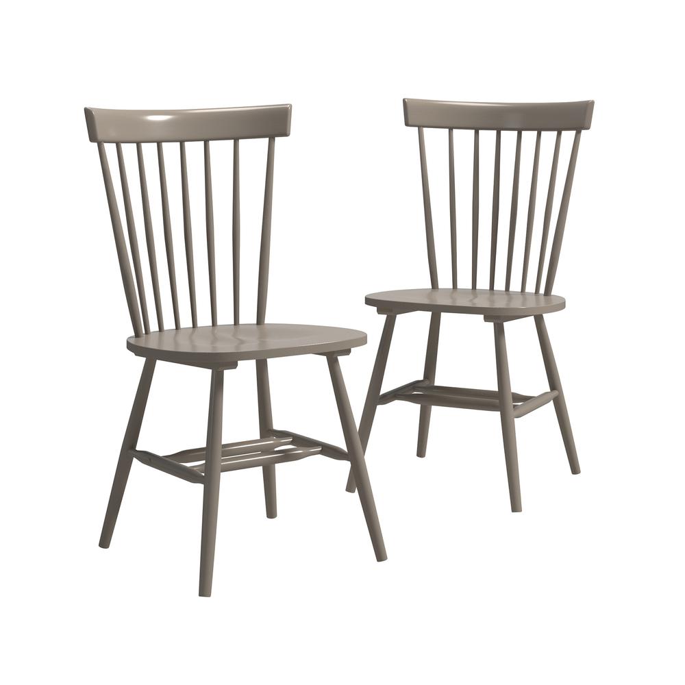 New Grange Spindle Back Grey 2Pk By Sauder | Dining Chairs | Modishstore