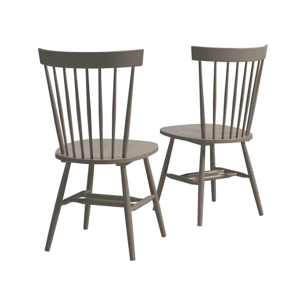 New Grange Spindle Back Grey 2Pk By Sauder | Dining Chairs | Modishstore - 2